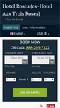 Mobile Screenshot of hotel-aux-trois-roses.h-rez.com