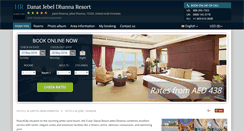 Desktop Screenshot of danat-resort-jebel-dhanna.h-rez.com