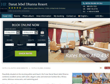 Tablet Screenshot of danat-resort-jebel-dhanna.h-rez.com