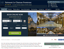 Tablet Screenshot of fairmont-chateaufrontenac.h-rez.com