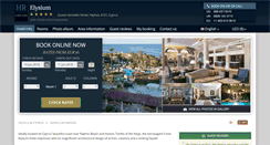 Desktop Screenshot of elysium-hotel-paphos.h-rez.com