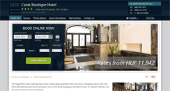 Desktop Screenshot of hotel-carat-budapest.h-rez.com