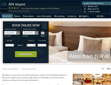 Tablet Screenshot of hotel-confort-otopeni.h-rez.com