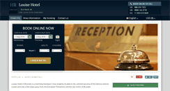 Desktop Screenshot of louise-hotel-brussels.h-rez.com