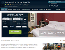Tablet Screenshot of hotel-de-las-letras.h-rez.com