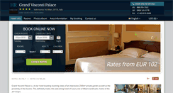 Desktop Screenshot of grand-visconti-palace.h-rez.com