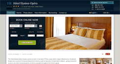 Desktop Screenshot of elysees-opera-hotel-paris.h-rez.com