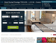 Tablet Screenshot of kyriad-prestige-toulon.h-rez.com