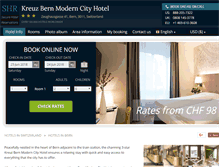 Tablet Screenshot of hotel-kreuz-bern.h-rez.com