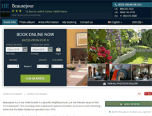 Tablet Screenshot of hotel-beausejour-colmar.h-rez.com
