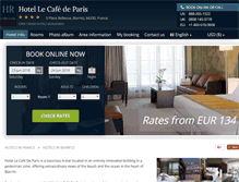 Tablet Screenshot of hotel-le-cafe-de-paris.h-rez.com