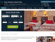 Tablet Screenshot of hotel-felix-warsaw.h-rez.com