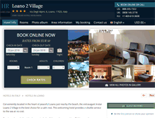 Tablet Screenshot of hotel-2-village-loano.h-rez.com