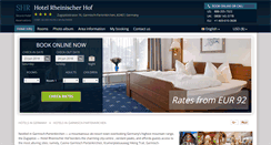 Desktop Screenshot of hotel-rheinischer-hof.h-rez.com