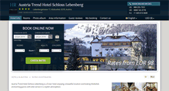 Desktop Screenshot of hotel-schloss-lebenberg.h-rez.com