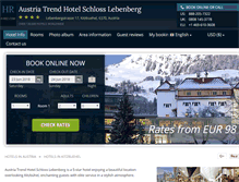 Tablet Screenshot of hotel-schloss-lebenberg.h-rez.com