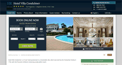 Desktop Screenshot of hotel-villa-condulmer.h-rez.com