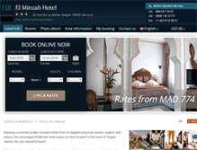 Tablet Screenshot of el-minzah-hotel-tanger.h-rez.com