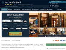 Tablet Screenshot of hotel-ambassador-vienna.h-rez.com