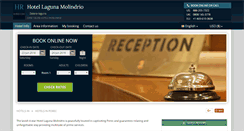 Desktop Screenshot of hotel-laguna-molindrio.h-rez.com