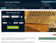 Tablet Screenshot of hotel-laguna-molindrio.h-rez.com