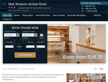 Tablet Screenshot of bestwestern-atrium-munich.h-rez.com