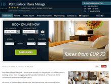 Tablet Screenshot of petit-palace-plaza-malaga.h-rez.com