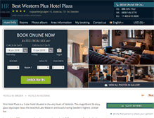 Tablet Screenshot of firsthotel-plaza-vasteras.h-rez.com