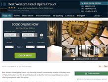 Tablet Screenshot of comfort-hotel-operadrouot.h-rez.com