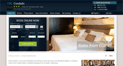 Desktop Screenshot of condado-hotel-barcelona.h-rez.com
