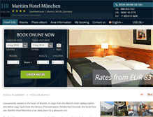 Tablet Screenshot of maritim-hotel-munich.h-rez.com