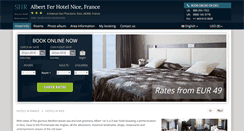 Desktop Screenshot of hotel-albert-1er-nice.h-rez.com