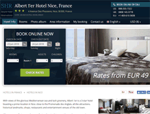 Tablet Screenshot of hotel-albert-1er-nice.h-rez.com