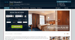 Desktop Screenshot of hotel-alexander-krakow.h-rez.com