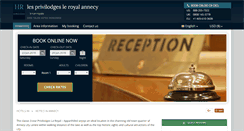 Desktop Screenshot of hotel-le-royal-annecy.h-rez.com