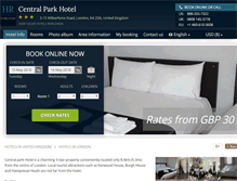 Tablet Screenshot of central-park-hotel-london.h-rez.com