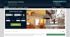 Desktop Screenshot of apartamentos-cambras-jaca.h-rez.com