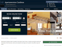 Tablet Screenshot of apartamentos-cambras-jaca.h-rez.com