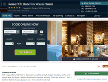 Tablet Screenshot of hotel-im-wasserturm-koln.h-rez.com