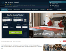 Tablet Screenshot of hotel-le-bristol-beirut.h-rez.com