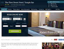 Tablet Screenshot of fleet-street-hotel-dublin.h-rez.com