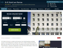 Tablet Screenshot of kk-hotel-am-harras-munich.h-rez.com