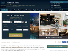 Tablet Screenshot of hotel-du-parc-tunis.h-rez.com