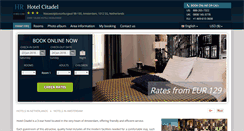 Desktop Screenshot of hotel-citadel-amsterdam.h-rez.com