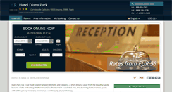 Desktop Screenshot of hotel-diana-park-estepona.h-rez.com