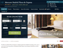 Tablet Screenshot of mercure-plaza-de-espana.h-rez.com