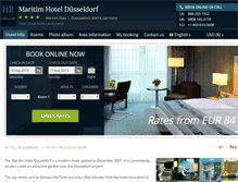 Tablet Screenshot of maritim-hotel-dusseldorf.h-rez.com