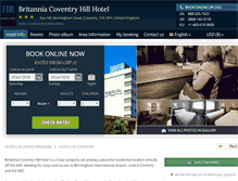 Tablet Screenshot of hotel-coventry-hill.h-rez.com