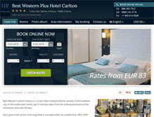 Tablet Screenshot of bestwesterncarlton-annecy.h-rez.com