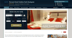 Desktop Screenshot of goldenpark-hotel-budapest.h-rez.com